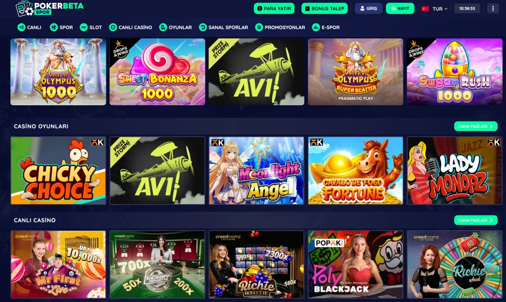 Pokerbetaspor Canlı Bahis Pazarı